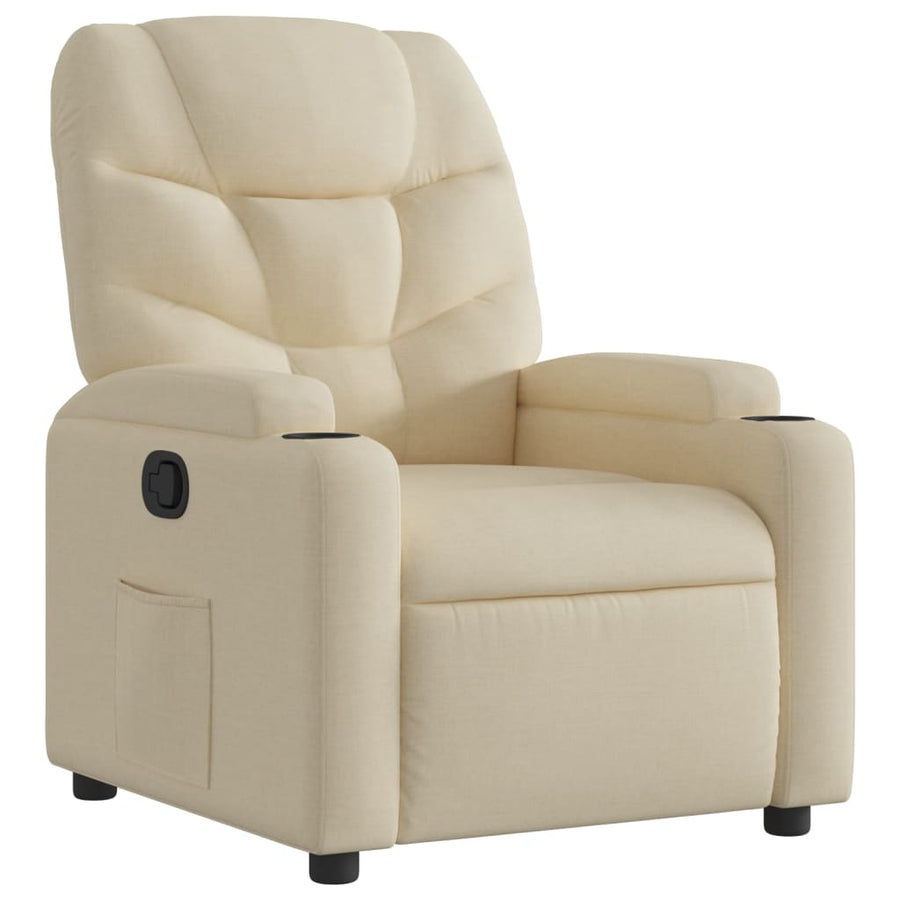 Relaxfauteuil Crème Stof