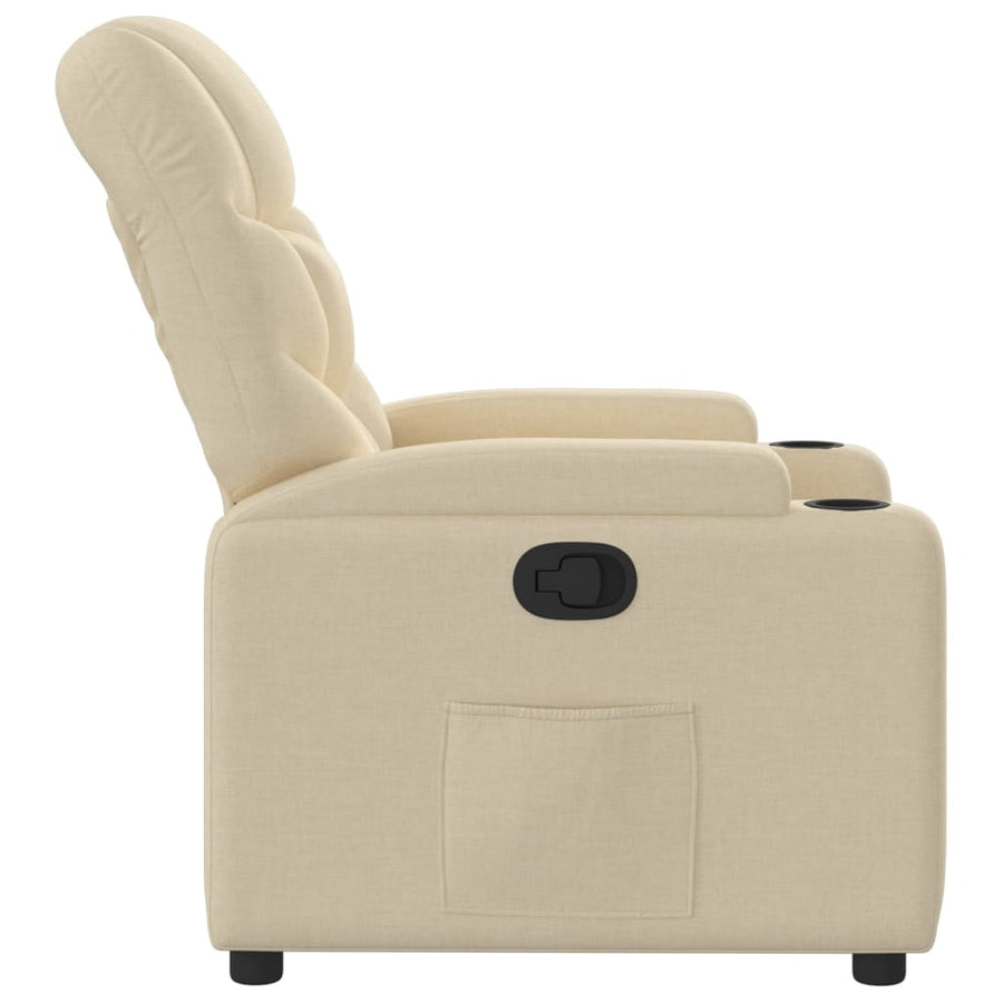 Relaxfauteuil Crème Stof