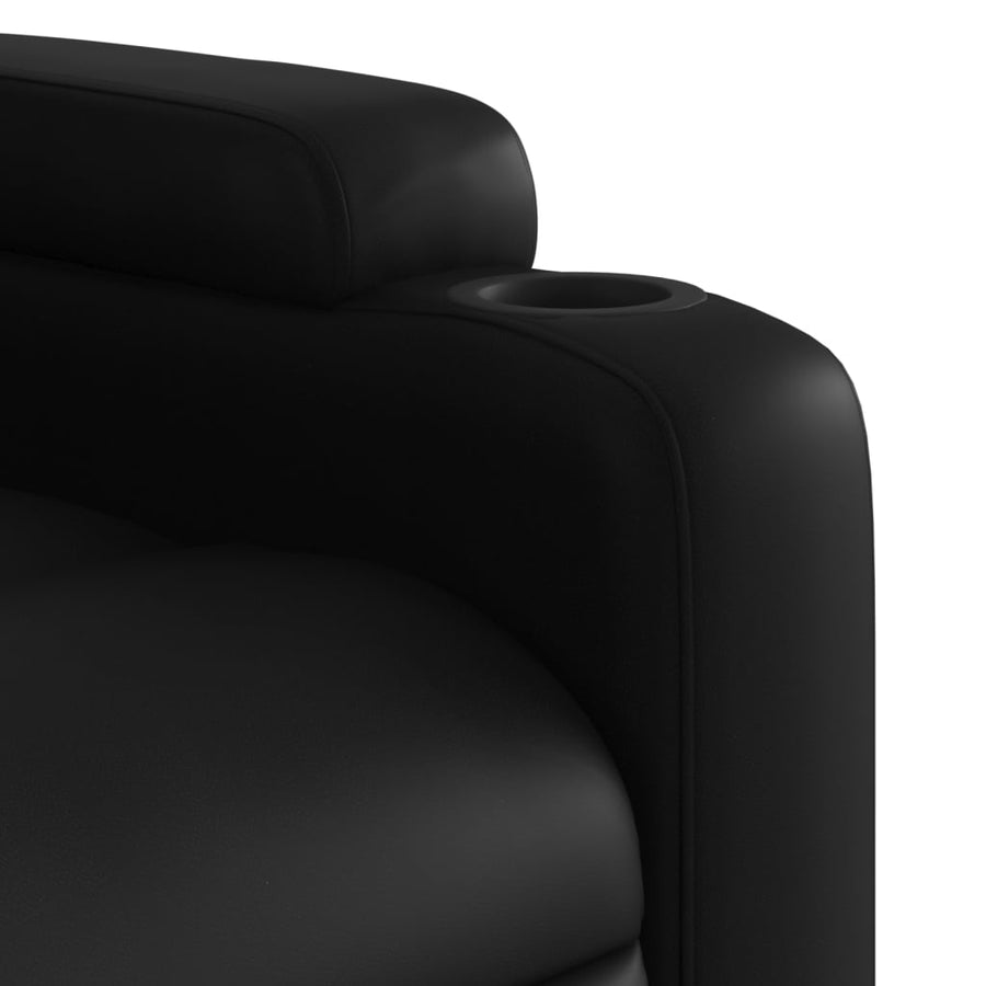 Relaxfauteuil Zwart Kunstleer