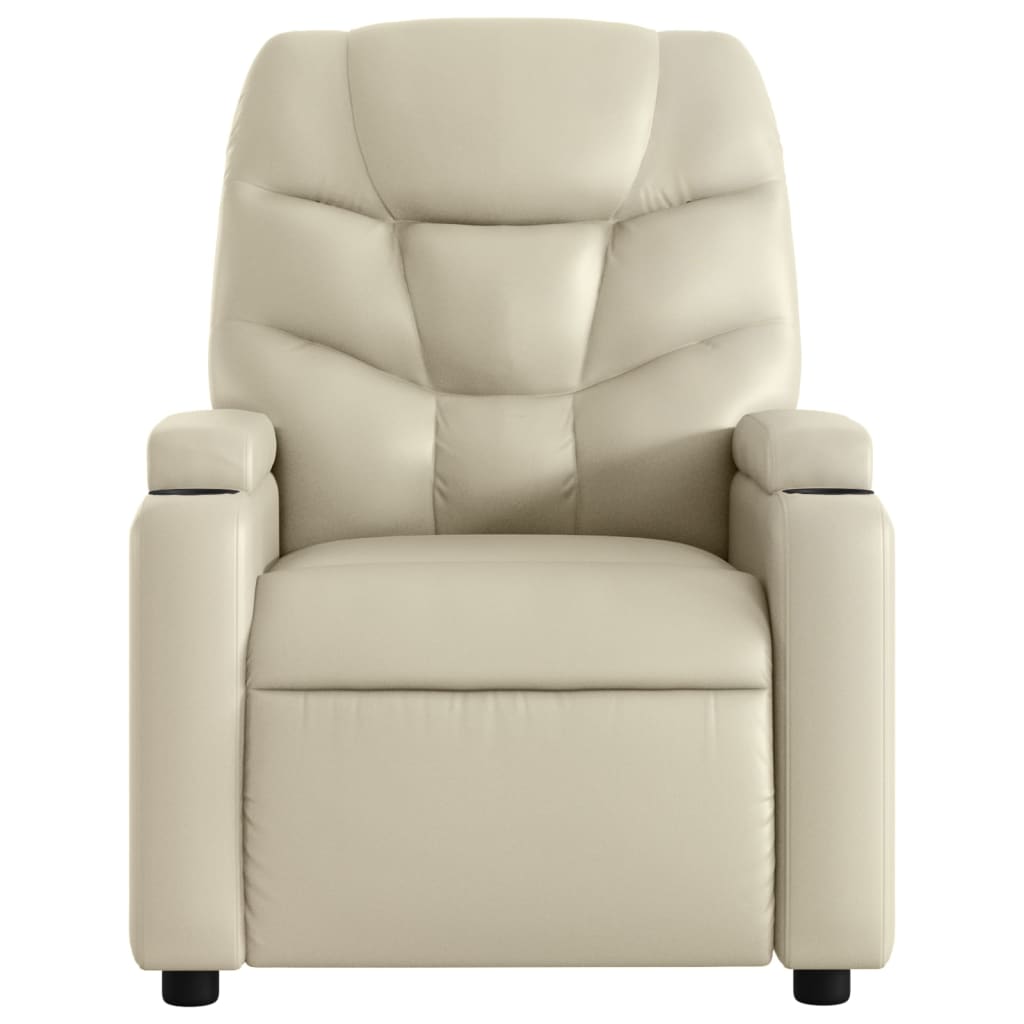 Relaxfauteuil Crème Kunstleer