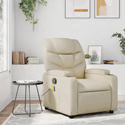 Massagestoel kunstleer crèmekleur