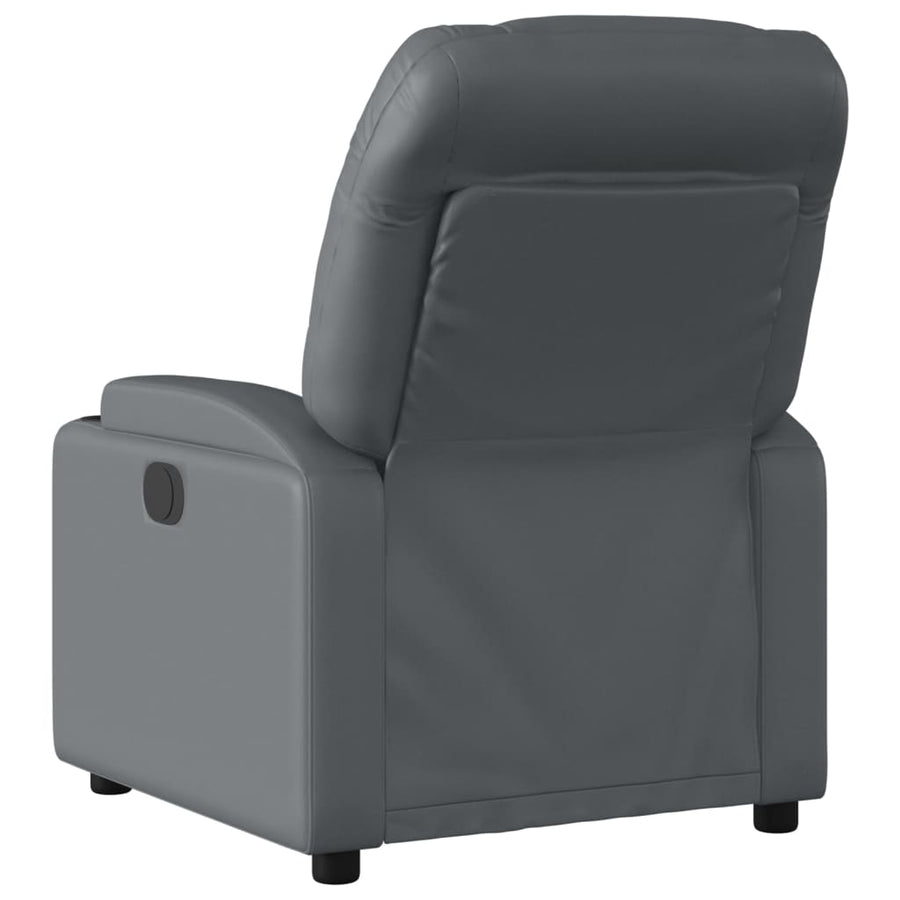 Massagestoel van grijs kunstleer
