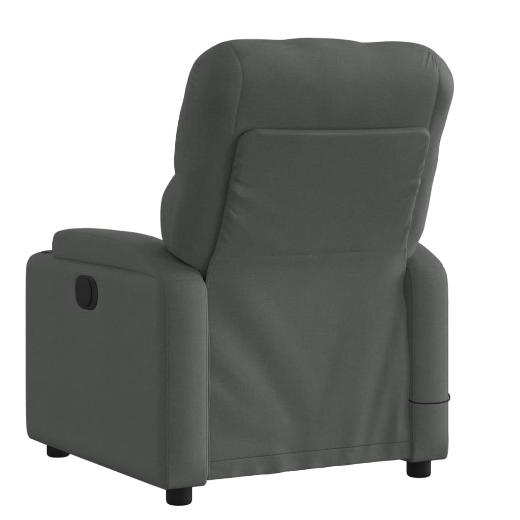 Massagestoel in donkergrijze stof