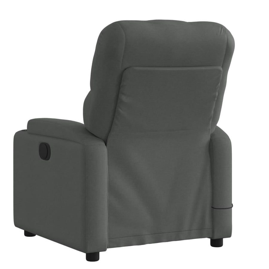 Massagestoel in donkergrijze stof
