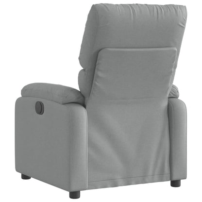 Relaxfauteuil lichtgrijze stof