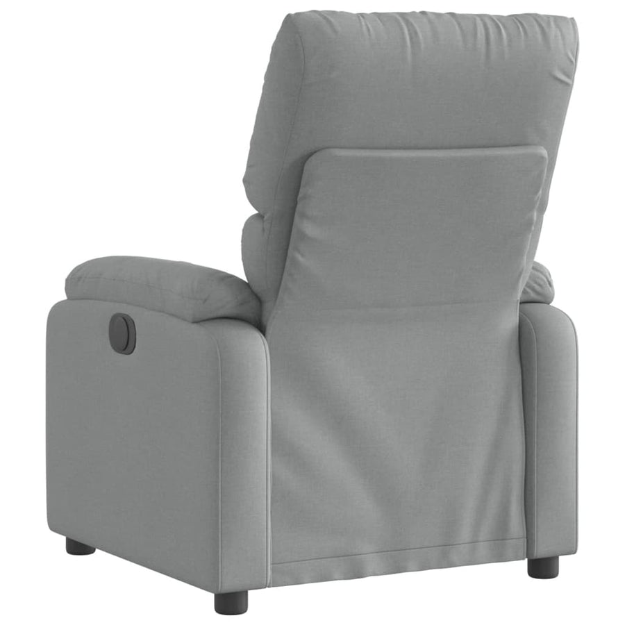Relaxfauteuil lichtgrijze stof