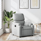 Relaxfauteuil lichtgrijze stof
