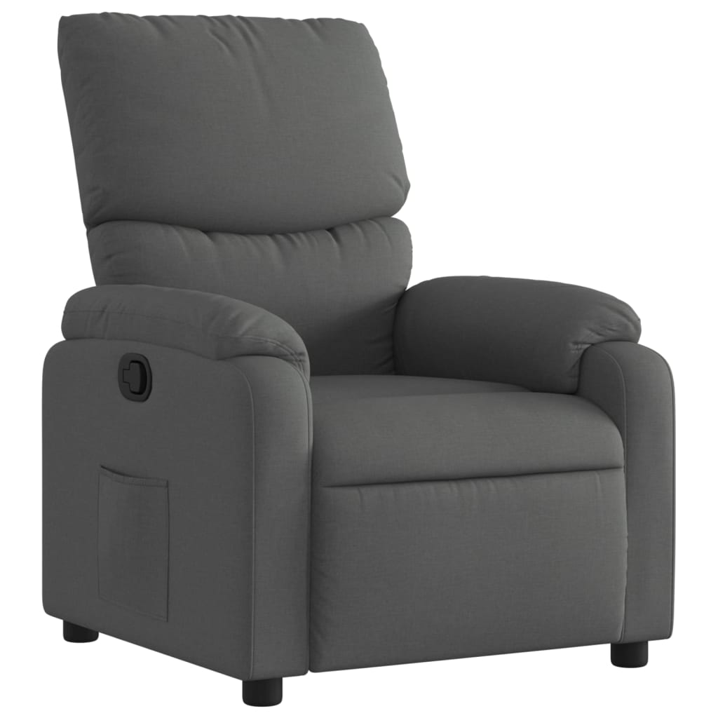 Relaxfauteuil Donkergrijze Stof