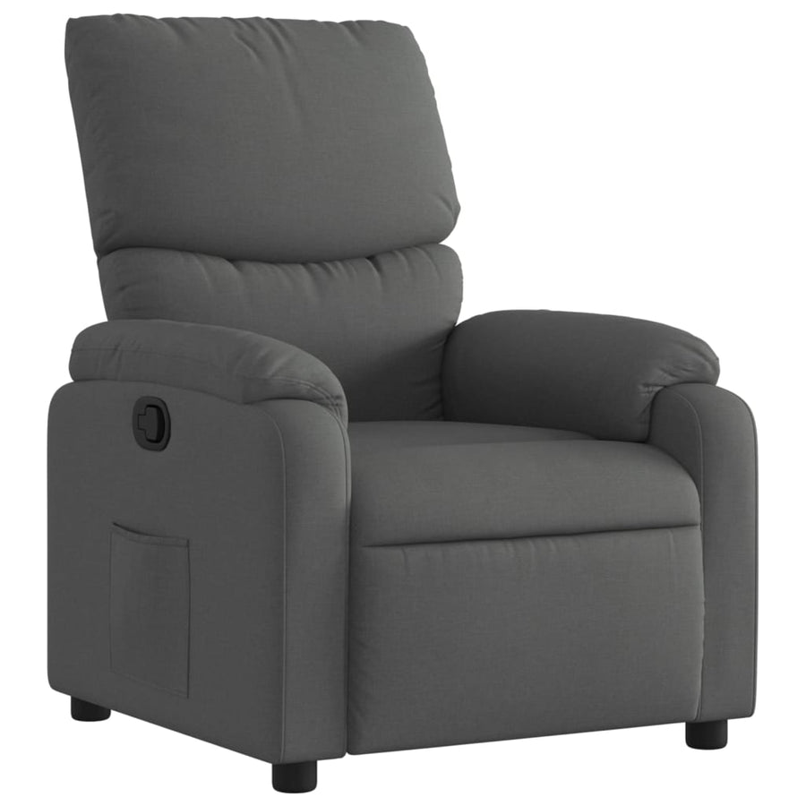 Relaxfauteuil Donkergrijze Stof