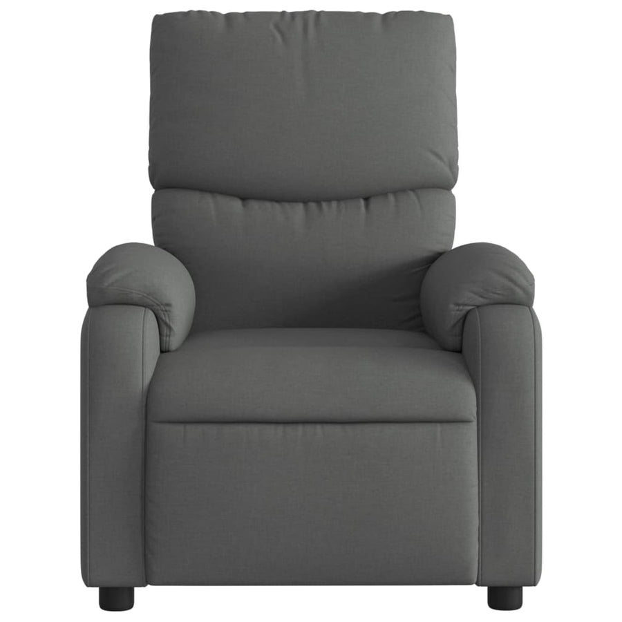 Relaxfauteuil Donkergrijze Stof