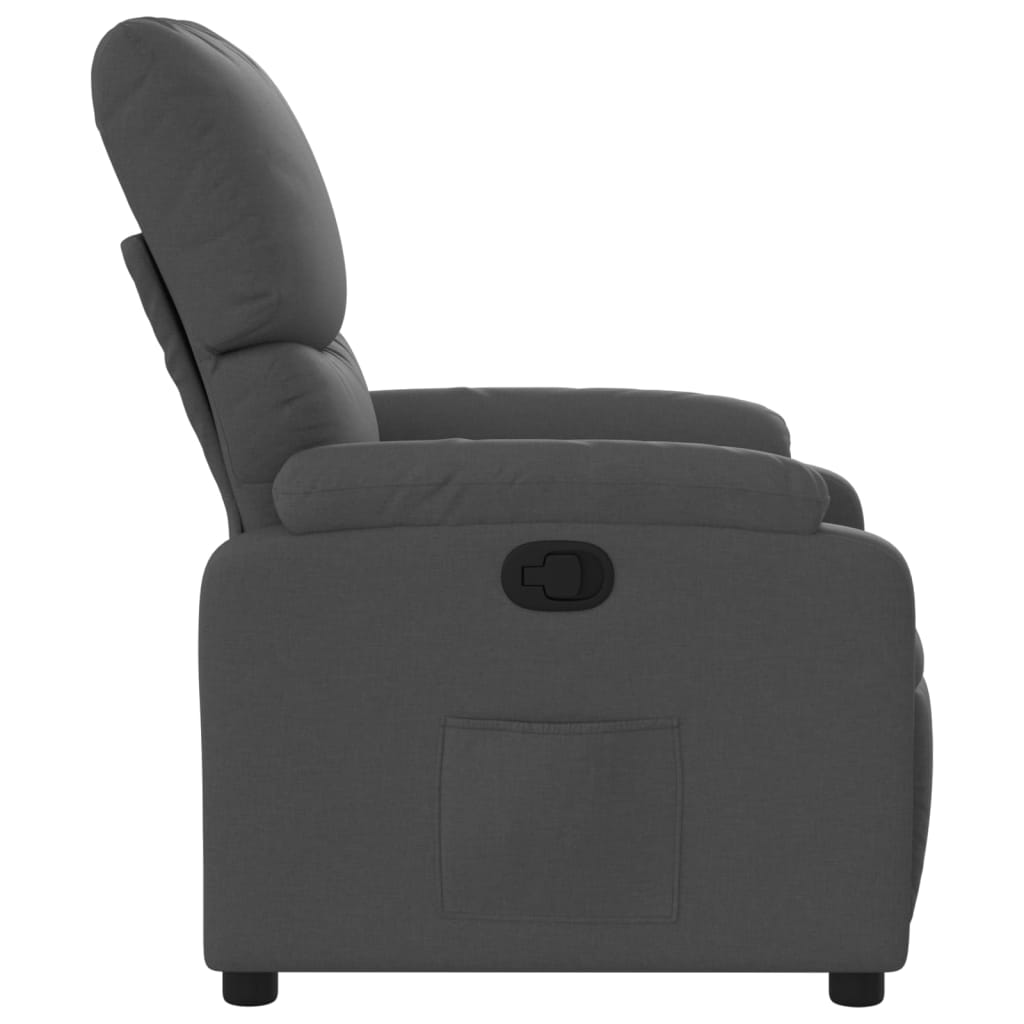 Relaxfauteuil Donkergrijze Stof