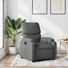Relaxfauteuil donkergrijs stof
