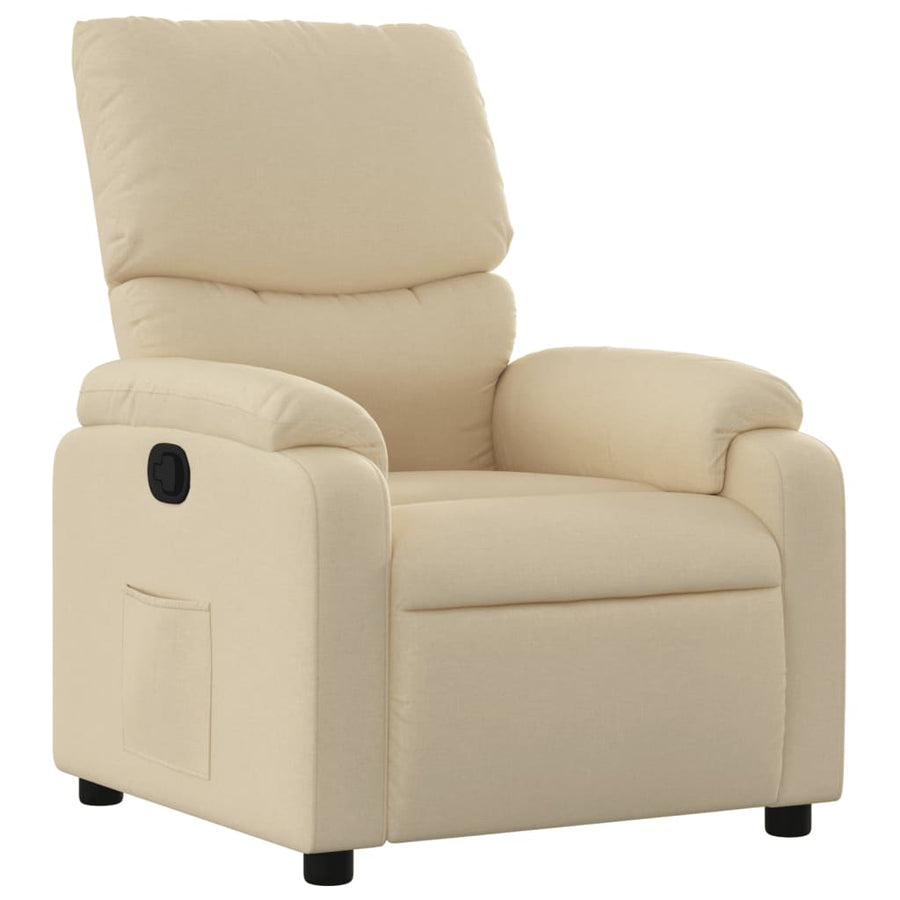 Relaxfauteuil Crème Stof