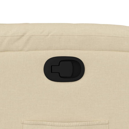 Relaxfauteuil Crème Stof