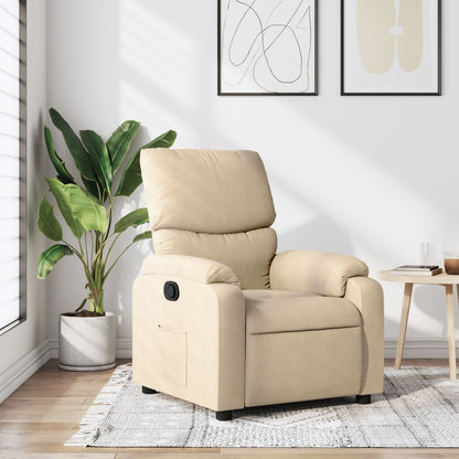 Relaxfauteuil Crème Stof