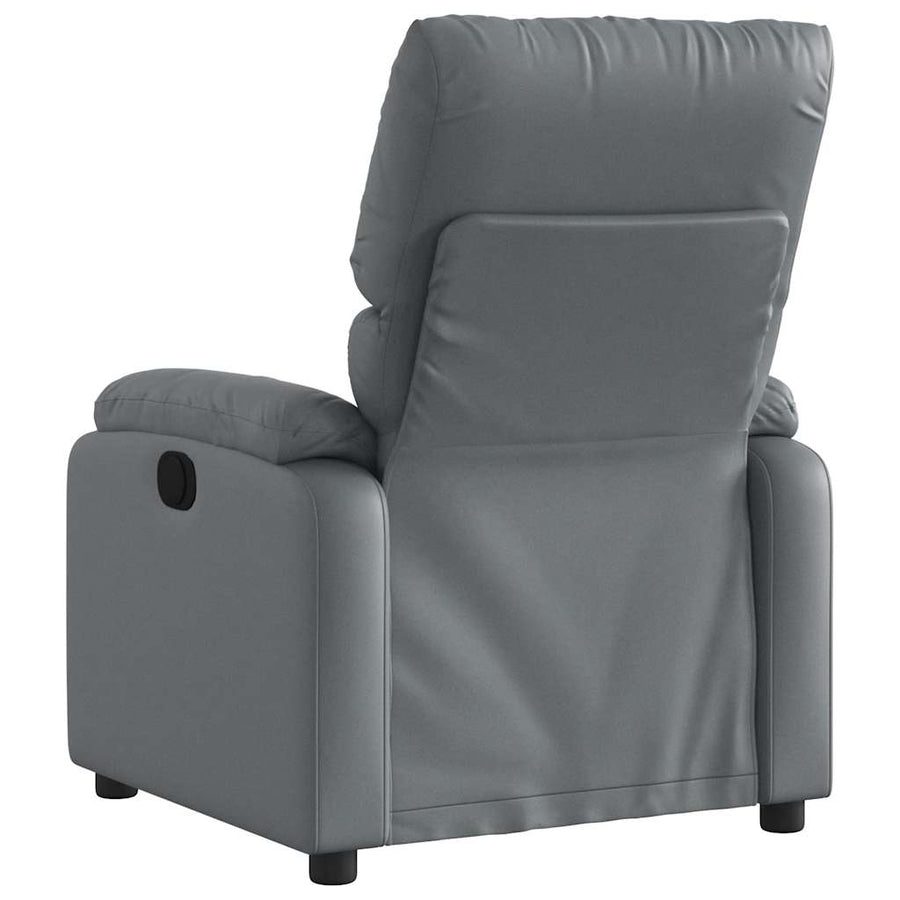 Massagestoel van grijs kunstleer