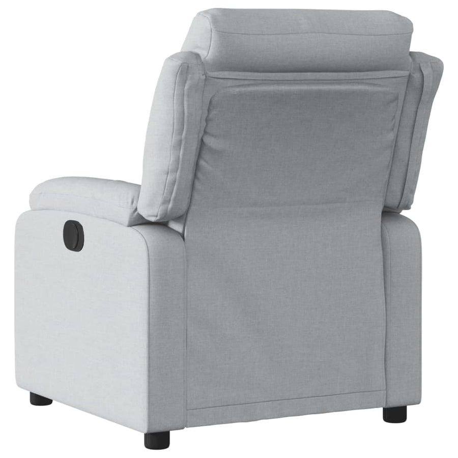 Relaxfauteuil lichtgrijze stof