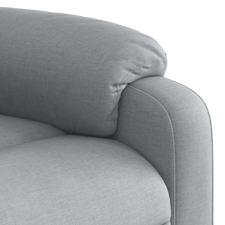 Relaxfauteuil lichtgrijze stof