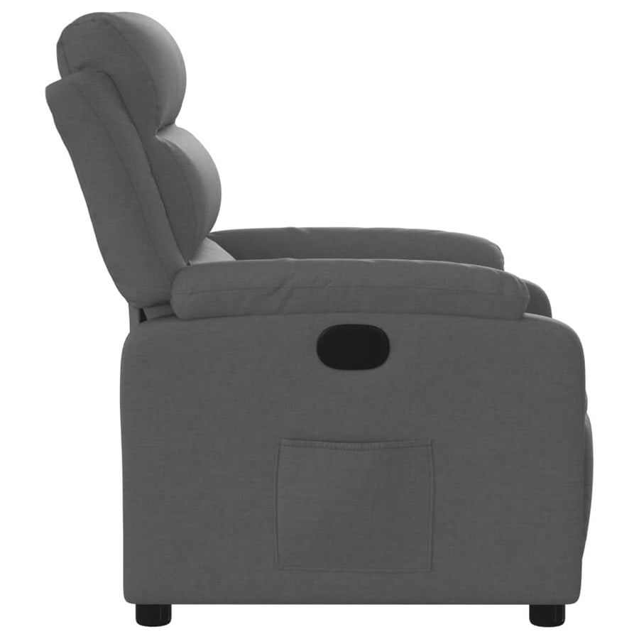 Relaxfauteuil Donkergrijze Stof