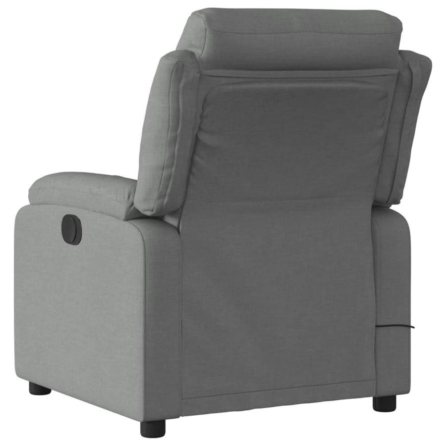 Massagestoel in donkergrijze stof