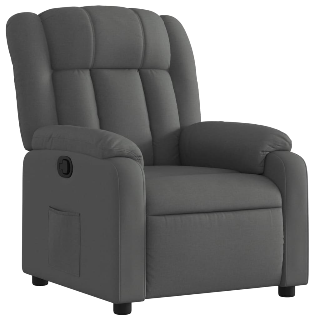 Relaxfauteuil Donkergrijze Stof