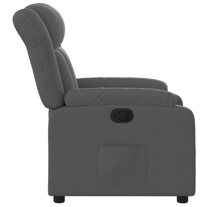 Relaxfauteuil Donkergrijze Stof