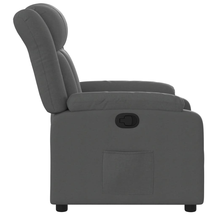 Relaxfauteuil Donkergrijze Stof