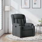 Relaxfauteuil donkergrijs stof