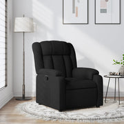 Relaxfauteuil zwart stof