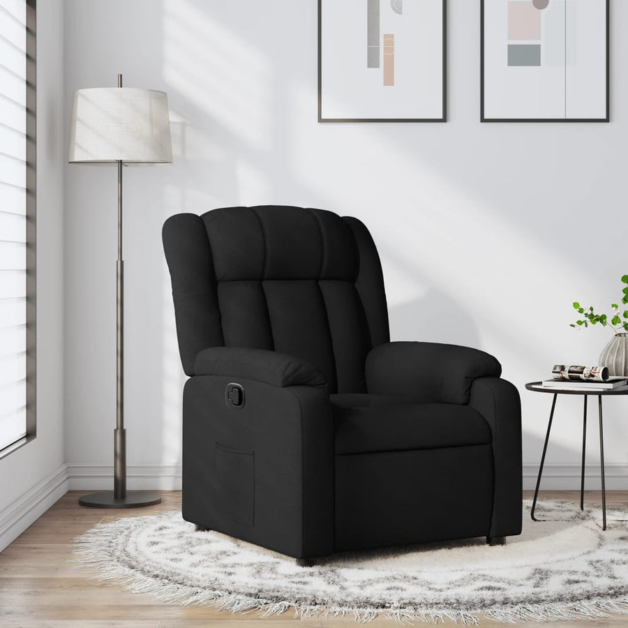 Relaxfauteuil Zwarte Stof