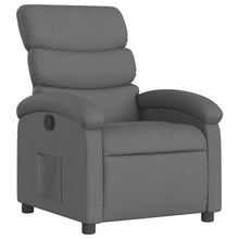 Relaxfauteuil donkergrijze stof
