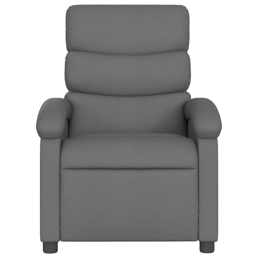 Relaxfauteuil donkergrijze stof