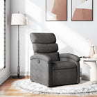Relaxfauteuil donkergrijs stof