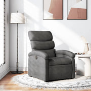 Relaxfauteuil donkergrijs stof