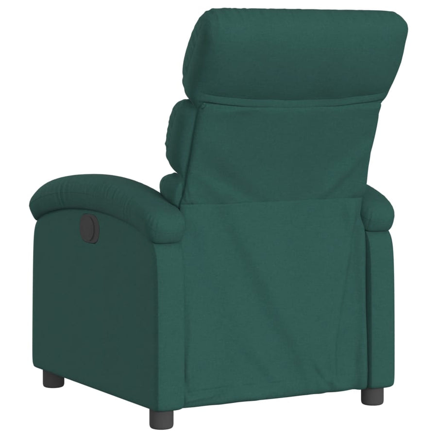 Relaxfauteuil donkergroene stof