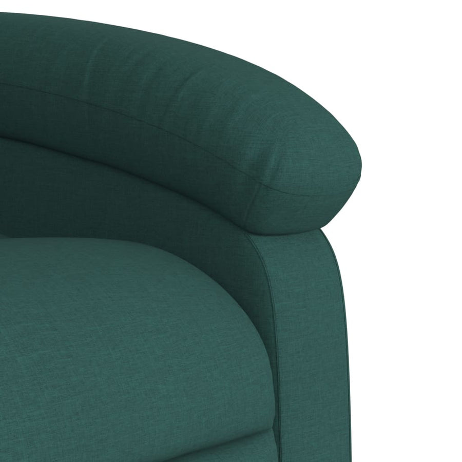 Relaxfauteuil donkergroene stof