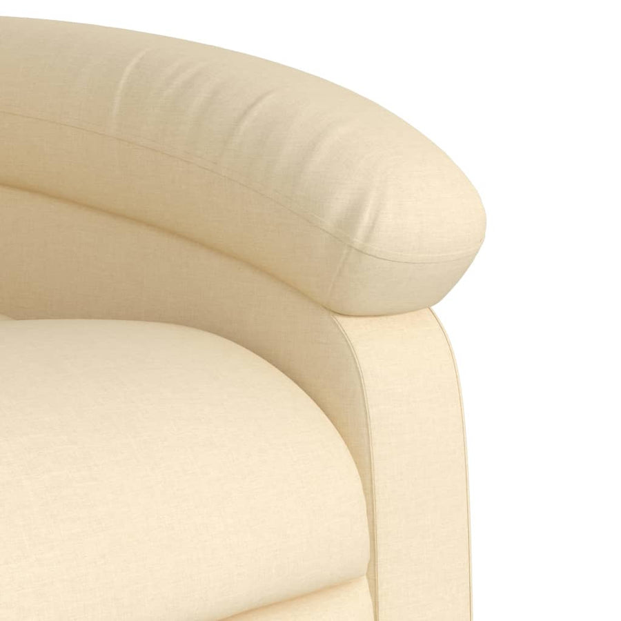 Relaxfauteuil crème stof