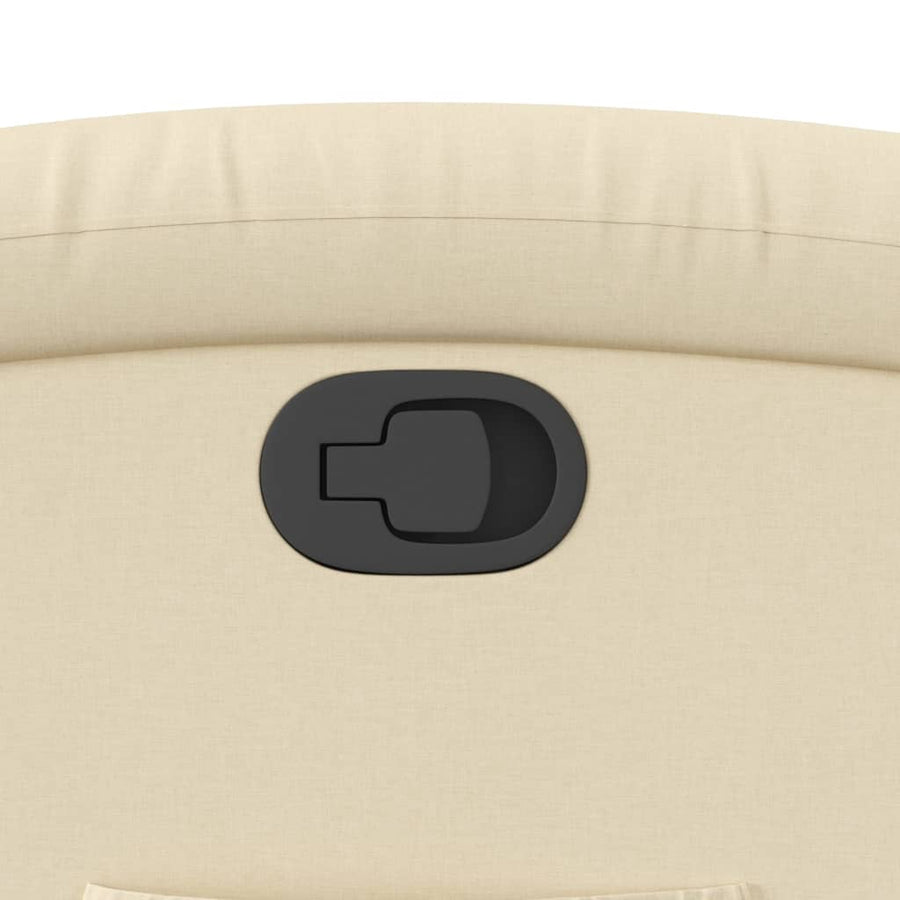 Relaxfauteuil crème stof
