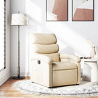 Relaxfauteuil crème stof