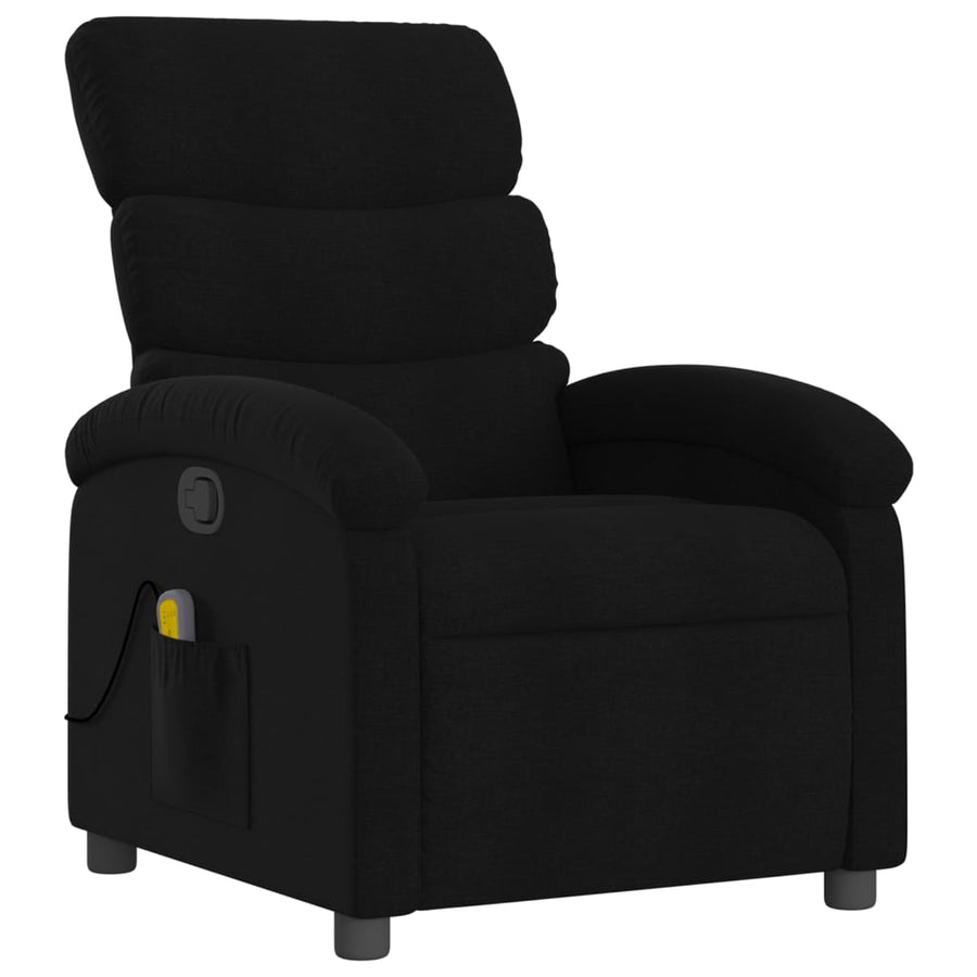 Massagestoel met zwarte stof