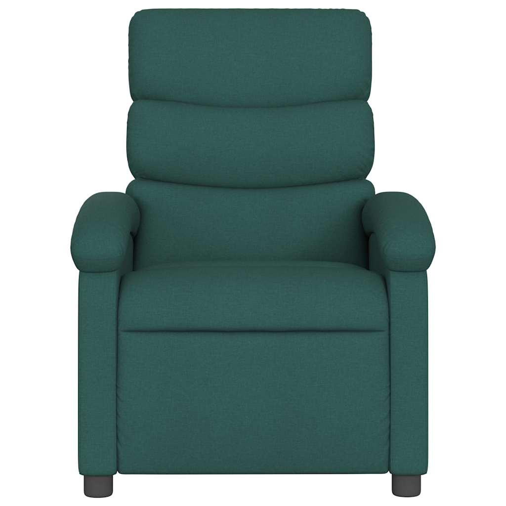 Massagestoel met donkergroene stof
