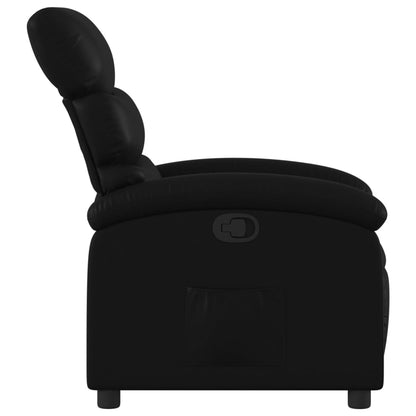 Relaxfauteuil zwart kunstleer
