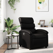 Relaxfauteuil zwart kunstleer