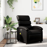 Massagestoel zwart kunstleer