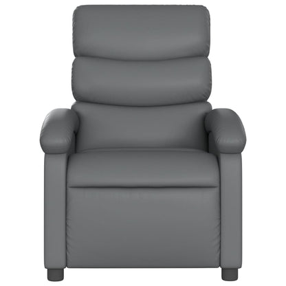 Massagestoel van grijs kunstleer