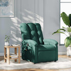 Massage chair with dark green fabric
