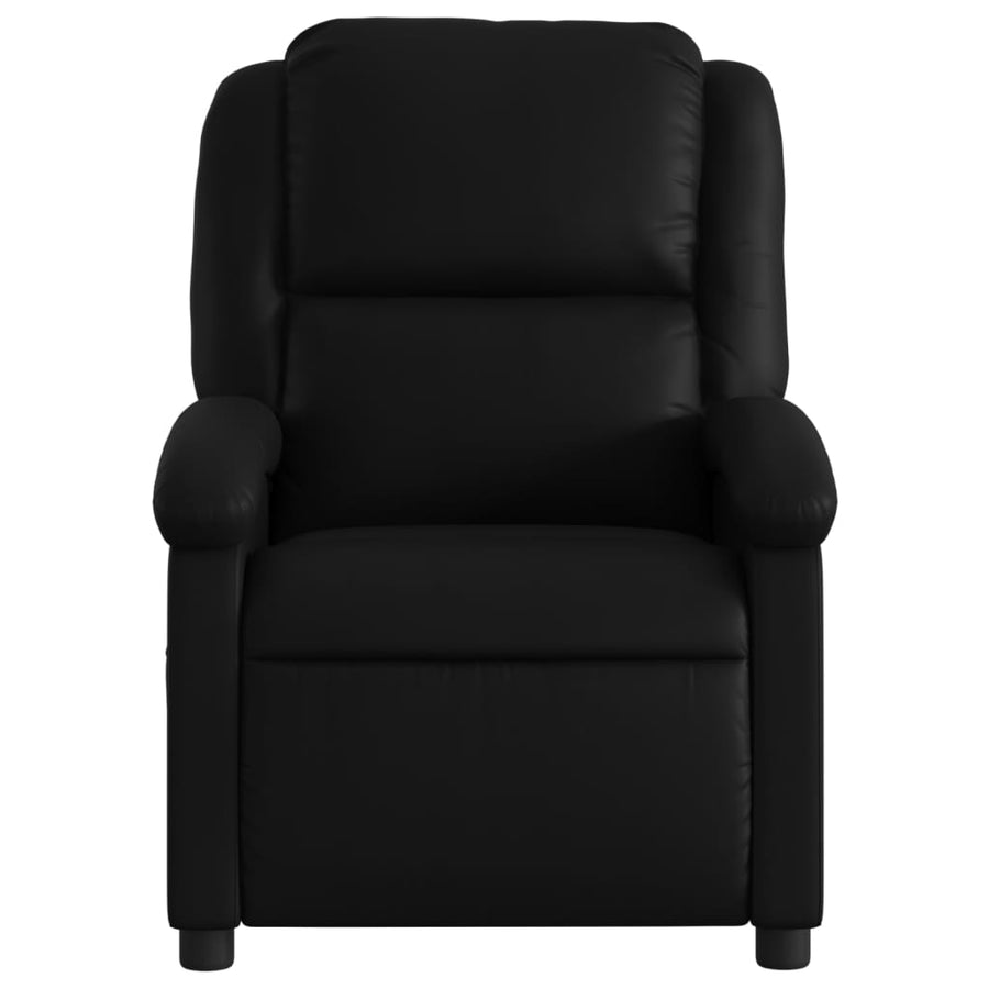 Relaxfauteuil zwart kunstleer