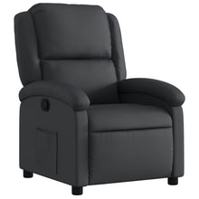 Relaxfauteuil Zwart Echt Leer