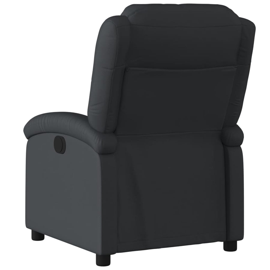 Relaxfauteuil Zwart Echt Leer