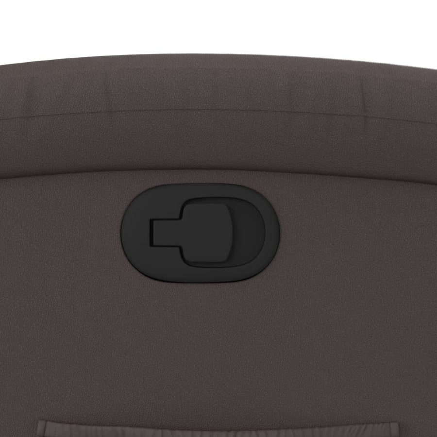 Relaxfauteuil donkerbruin echt leer